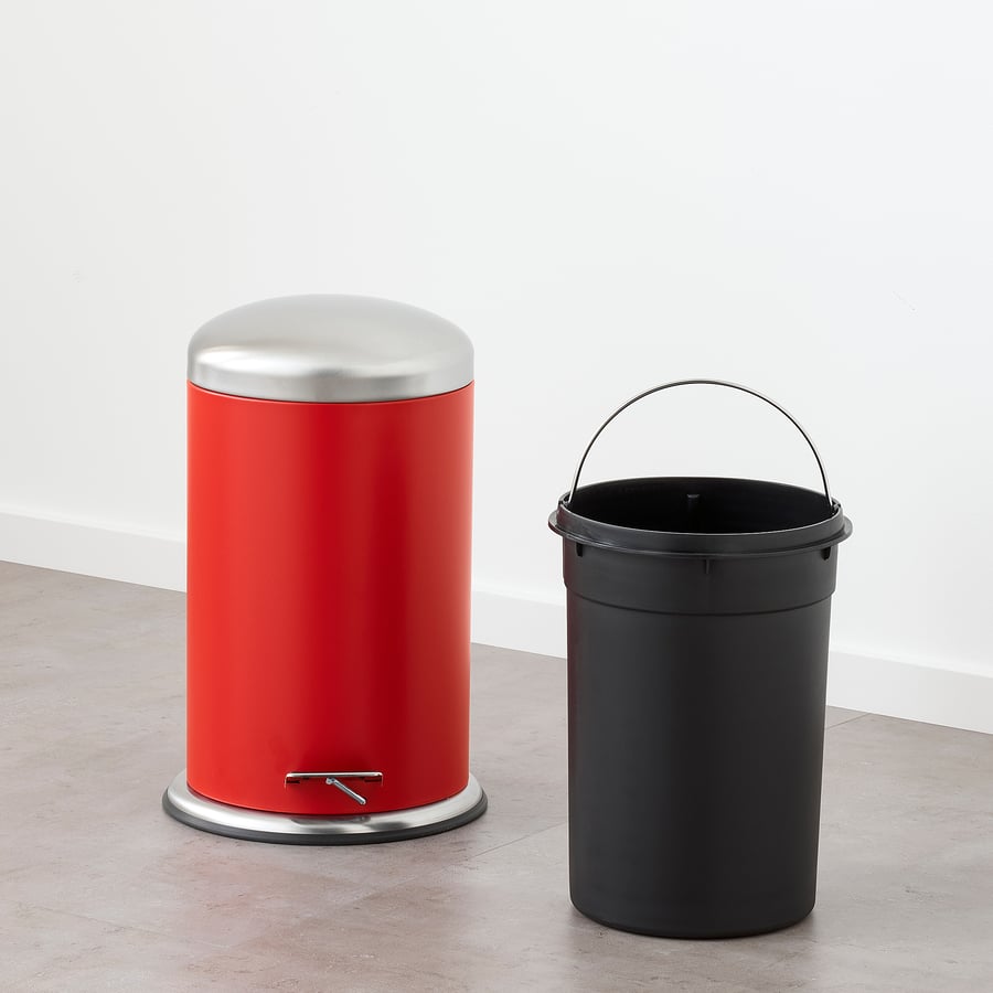 MJÖSA pedal bin, red, 12 l IKEA