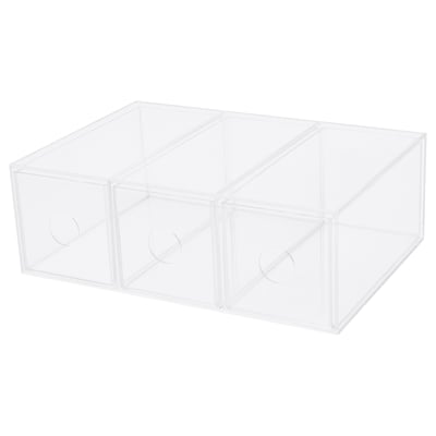 MOJAN Make-up storage with 3 drawers, 8.5x17 cm