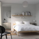 NEIDEN Bed frame, pine/Luröy, 140x200 cm