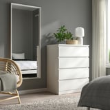 NISSEDAL Mirror, white, 65x150 cm