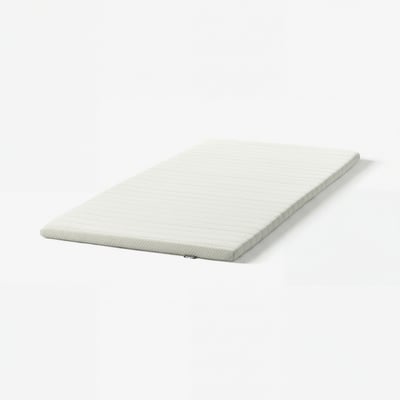 NISSEHOLM Mattress pad, white, 90x200 cm