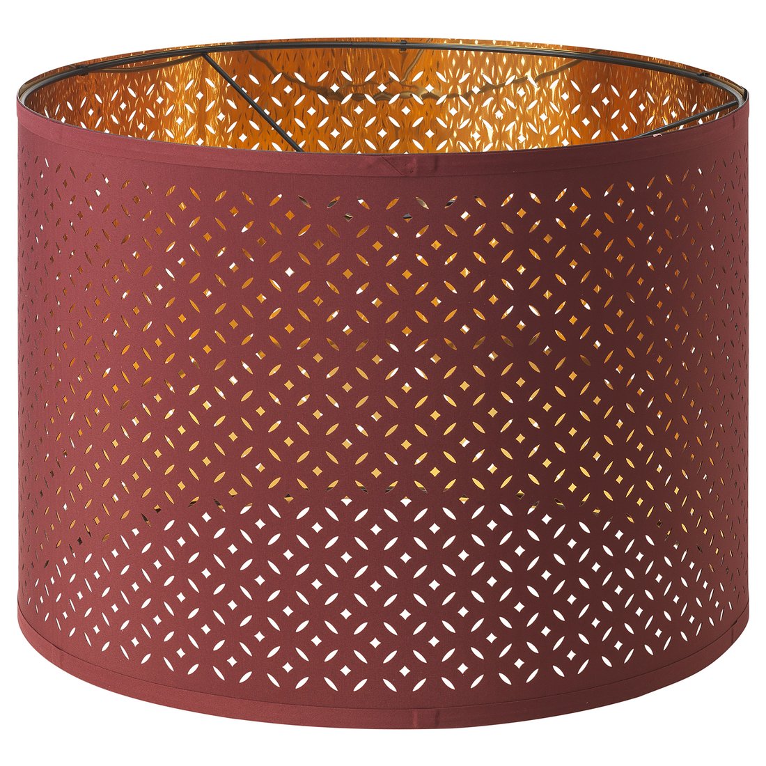 NYMÖ Lamp shade dark red, brasscolour IKEA
