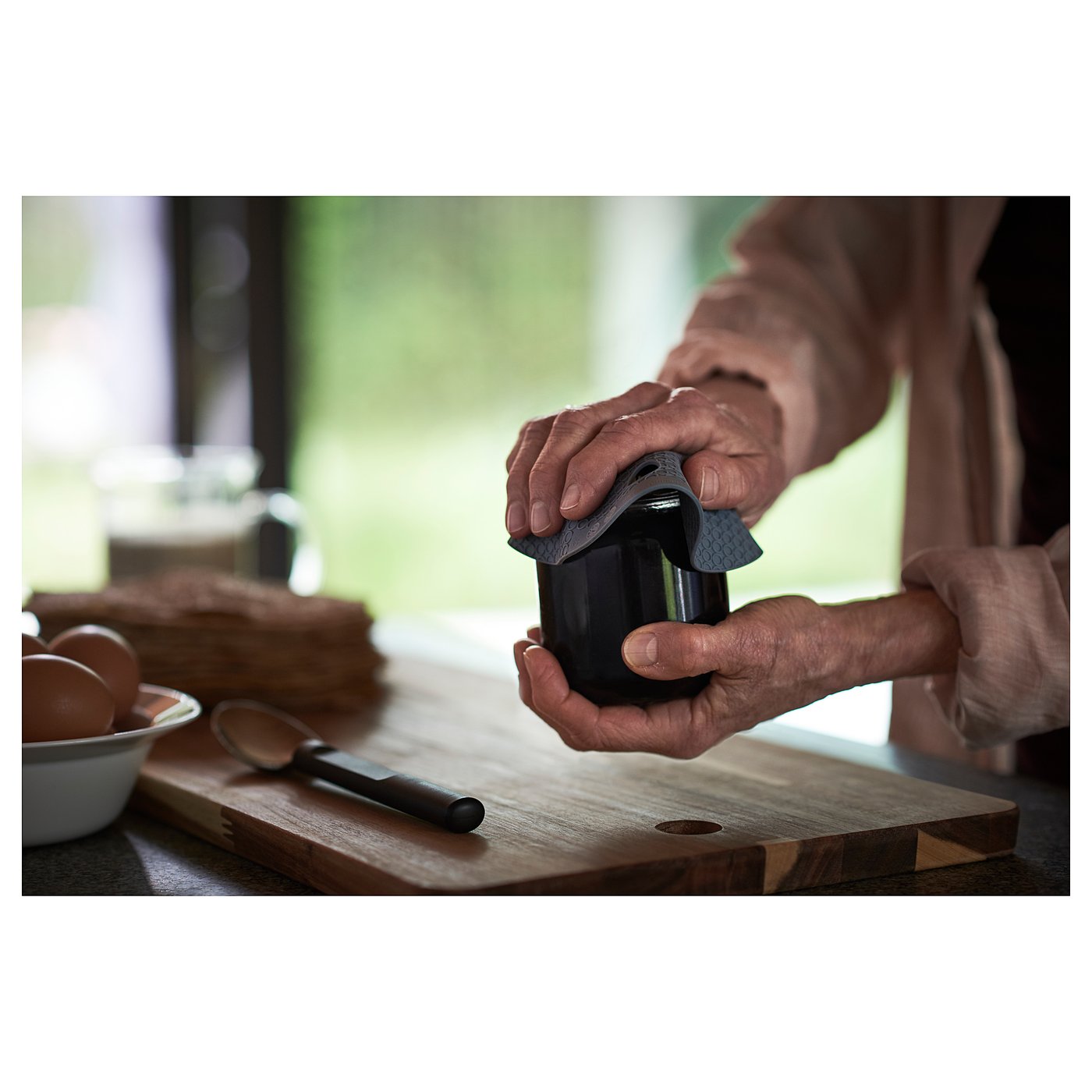 OMTÄNKSAM Jar gripper bluegrey IKEA