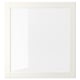 OSTVIK Glass door, white/clear glass, 60x64 cm
