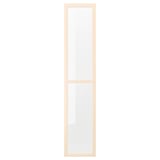 OXBERG Glass door, birch effect, 40x192 cm