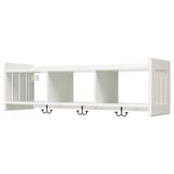 PANGET Hat and coat rack, white, 110 cm