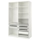 Option: PAX Wardrobe combination, white, 150x58x236 cm