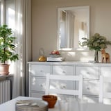 PINGSTSYREN Mirror, white, 60x80 cm