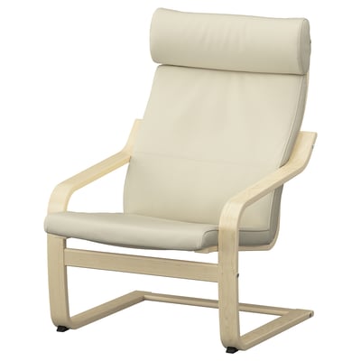 POÄNG Armchair, birch veneer/Glose eggshell