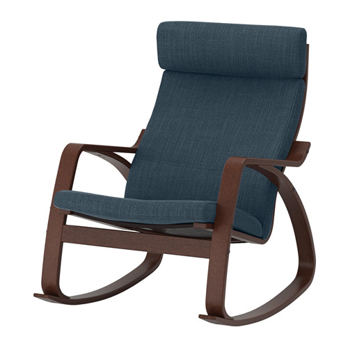 POÄNG Rockingchair Hillared dark blue IKEA