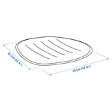 PYNTEN Seat pad, orange, 41x43 cm