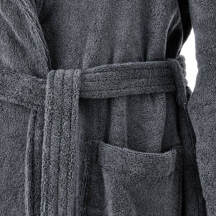 RASTÄLVEN Bath robe, dark grey, S/M IKEA
