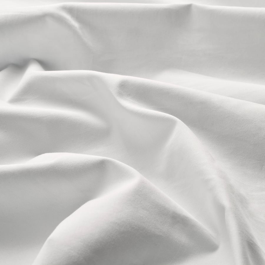 RÖNNVECKMAL Fitted sheet white IKEA