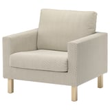 SALTSJÖBADEN Cover for armchair, Fridtuna light beige