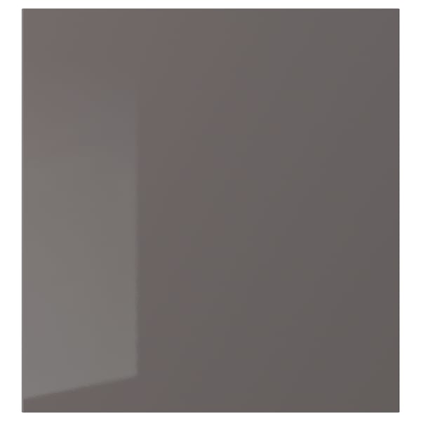 Dark grey SELSVIKEN particleboard cabinet door with plastic foil and edging.