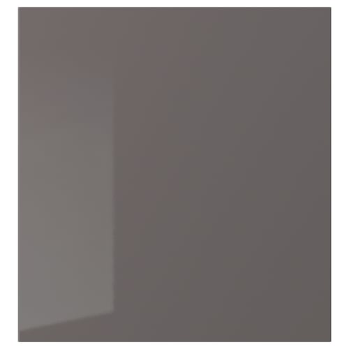 Dark grey SELSVIKEN particleboard cabinet door with plastic foil and edging.