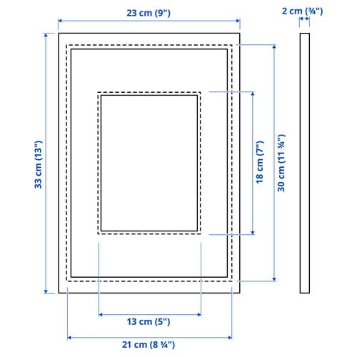 Illustration with measurements for the product: SILVERHÖJDEN.