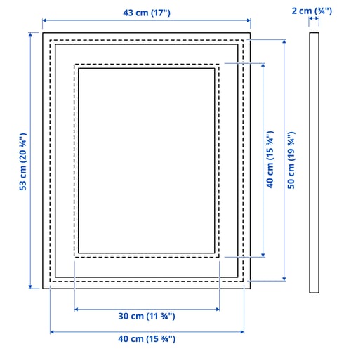 Illustration with measurements for the product: SILVERHÖJDEN.