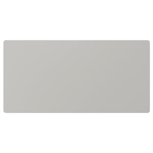 A plain, rectangular storage box, styled in minimalist design, with a smooth grey finish. Made of fibreboard.