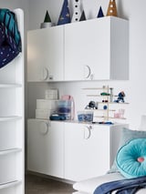 SMÅSTAD Wall cabinet, white birch/with 1 shelf, 60x32x60 cm