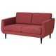 SMEDSTORP 2-seat sofa, Lejde red/brown/black