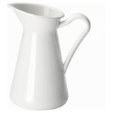 SOCKERÄRT Vase/jug, white, 16 cm