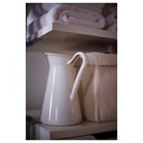 SOCKERÄRT Vase/jug, white, 16 cm