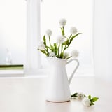 SOCKERÄRT Vase/jug, white, 16 cm