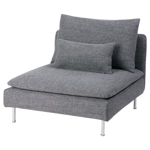 SÖDERHAMN Cover for 1-seat section - Samsta dark grey - IKEA