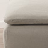 SÖDERHAMN Footstool, Fridtuna light beige