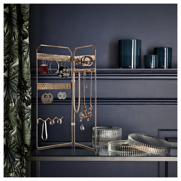 SPRIDARE Jewellery stand, stainless steel colour