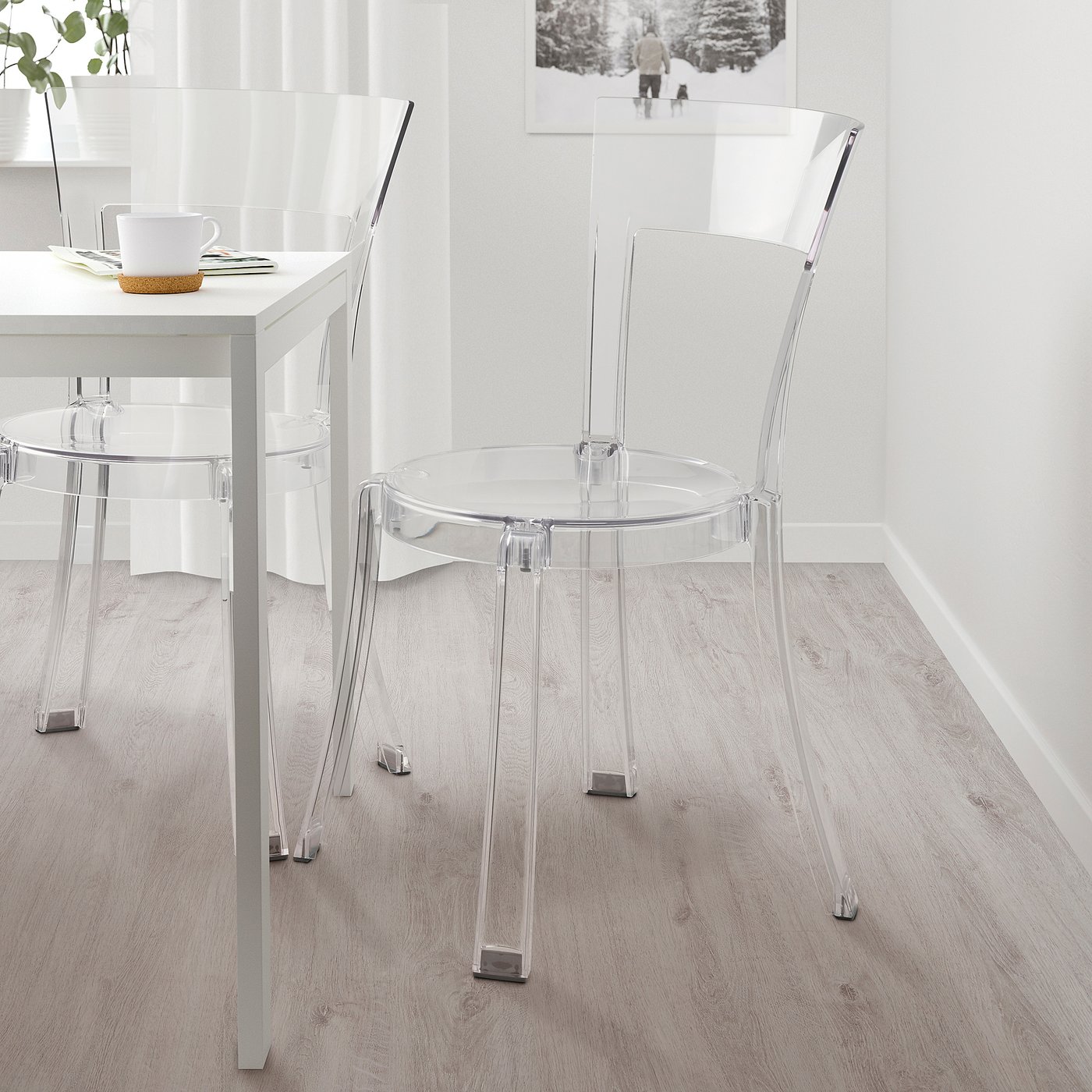 【美品】IKEA イケア　STEIN スタイン　チェア　透明　送料込み　北欧 STEIN chair, transparent - IKEA