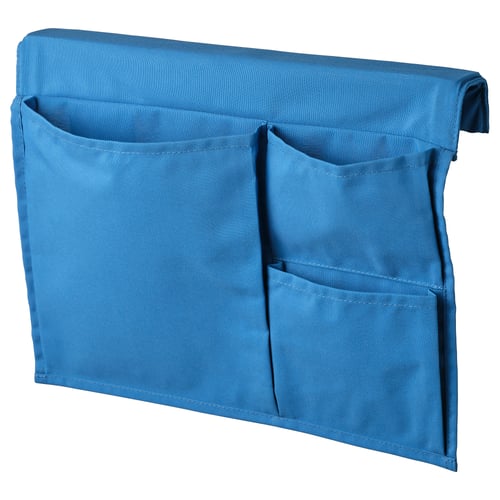 STICKAT Bed pocket, blue, 39x30 cm