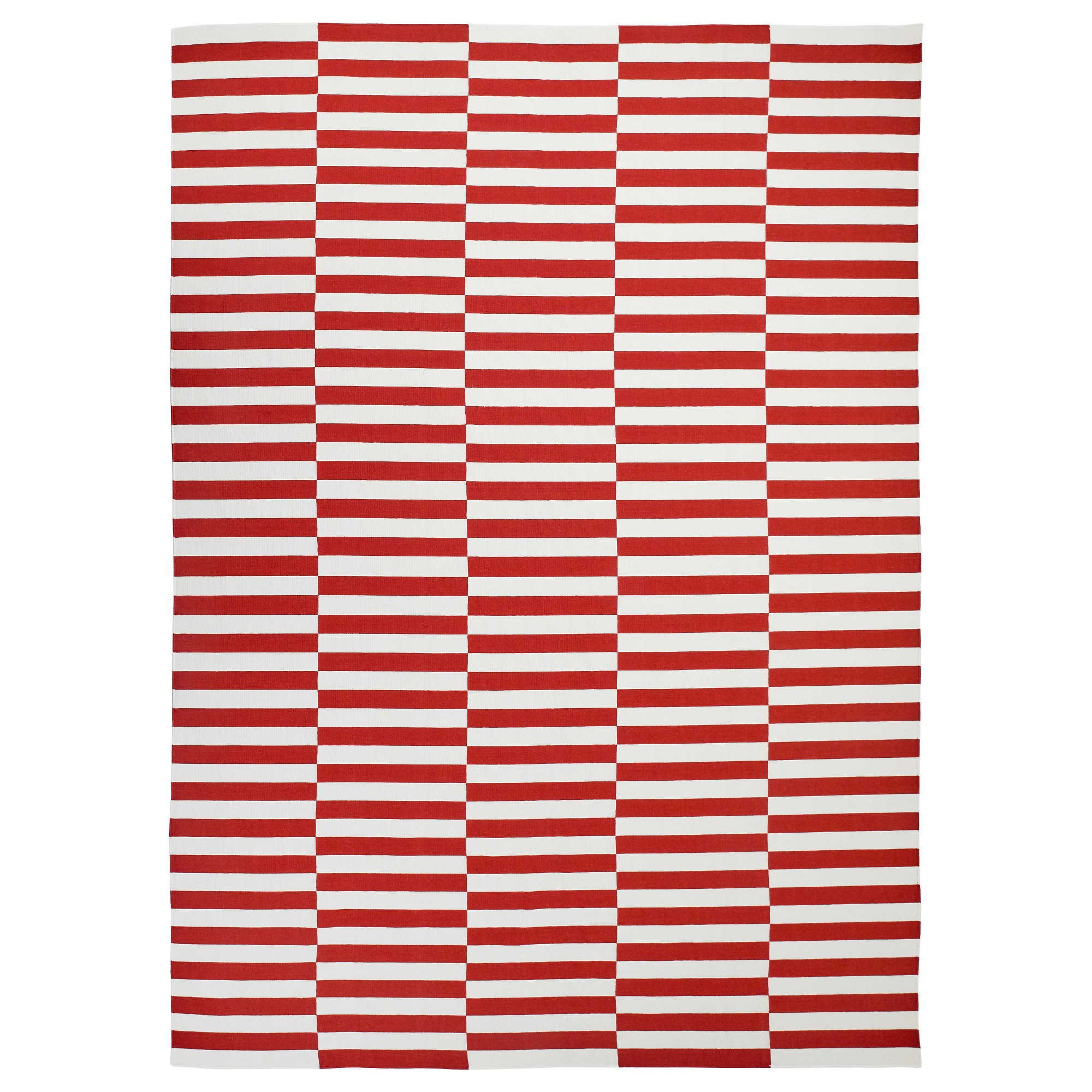 STOCKHOLM 2017 Rug, flatwoven handmade/striped red IKEA