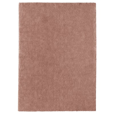 STOENSE Rug, low pile, pale pink, 170x240 cm
