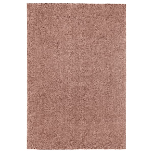STOENSE Rug, low pile, pale pink, 200x300 cm