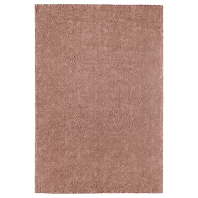 STOENSE Rug, low pile, pale pink, 200x300 cm