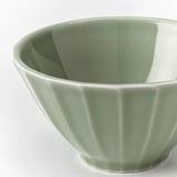 STRIMMIG Bowl, stoneware pale grey-green, 11 cm