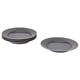 STRIMMIG Side plate, stoneware grey, 21 cm