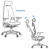 STYRSPEL Gaming chair, grey/red