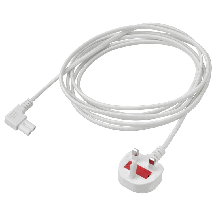 SYMFONISK Power supply cord textile/white IKEA