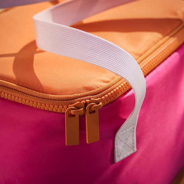 TOFSAND Cooling bag, pink/orange, 26x19x19 cm