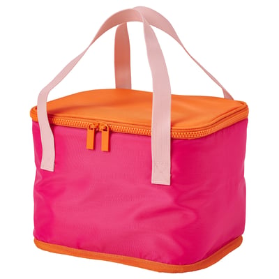TOFSAND Cooling bag, pink/orange, 26x19x19 cm