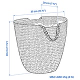 TOLKNING Hanging basket, jute