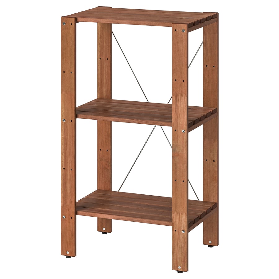 TORDH shelving unit, outdoor, brown stained, 50x35x90 cm IKEA