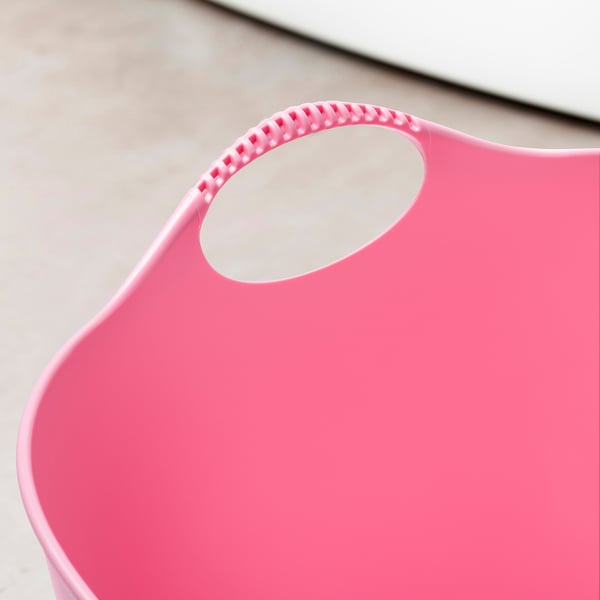 TORKIS Flexi laundry basket, in-/outdoor, pink, 35 l