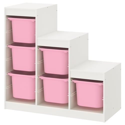 TROFAST Storage combination white/pink IKEA