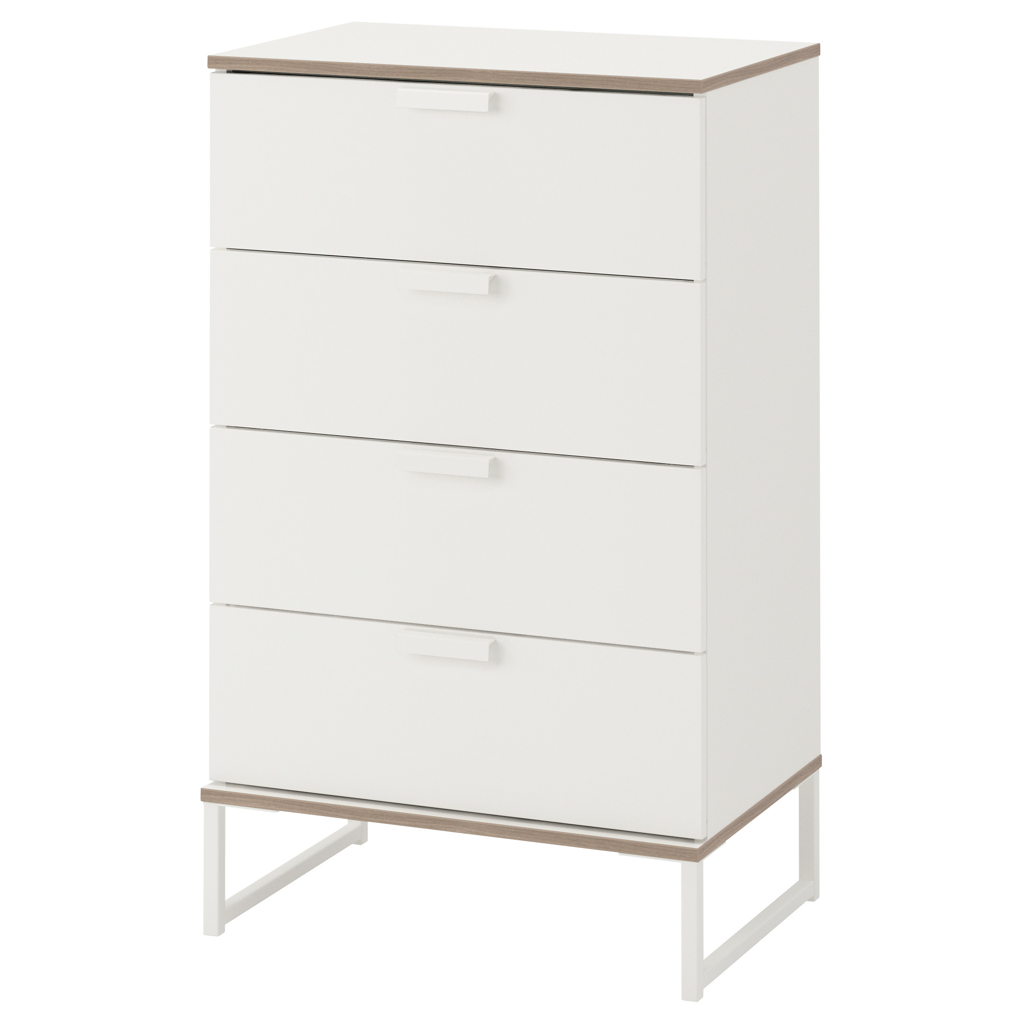 TRYSIL Chest of 4 drawers, white/light grey, 60x99 cm IKEA