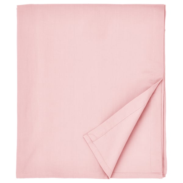 ULLVIDE Flat sheet, light pink, 240x260 cm