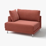 UPPÅKRA sofa, coral, corduroy, soft, modern design, 3 legs.